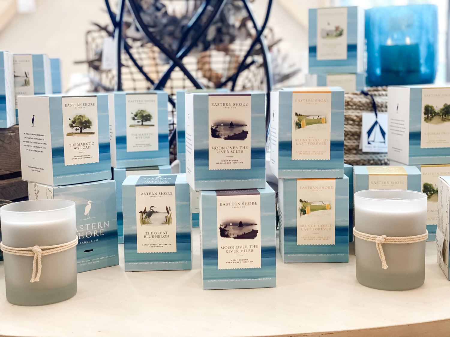 chesapeake bay candles, eastern shore candles, coastal candles, beach candle, summer scent, spring scent, fall scent, winter scent, luxury scented candles